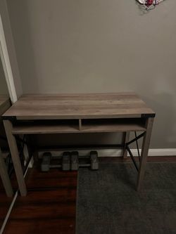 Industrial Style Wood and Metal Desk