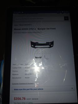 Nissan Bumper Set Front 