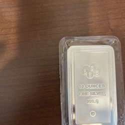 10oz Silver Bar - Pamp - Lady of Liberty