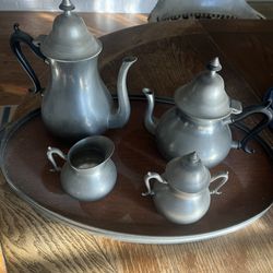 Vintage Royal Holland Pewter Tea Set