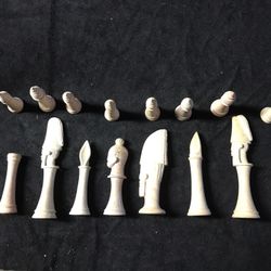 Carved Chess Set Out Of Soapstone