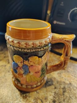 Vintage Ceramic Beer Stein Mug