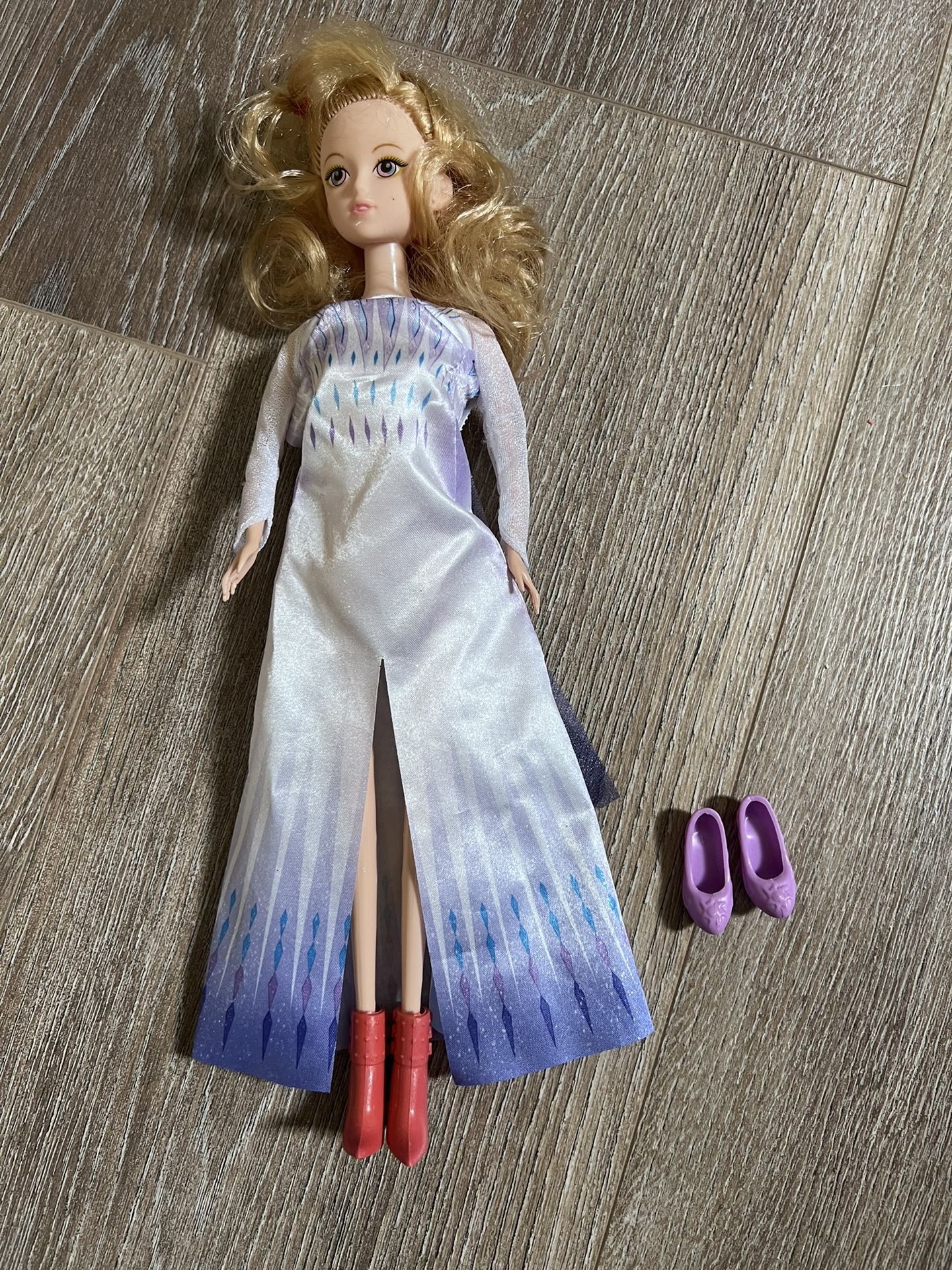Doll 11" With Two Pairs Of Shoes