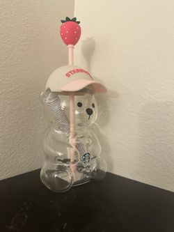 Starbucks “bearista” pink starberry cup