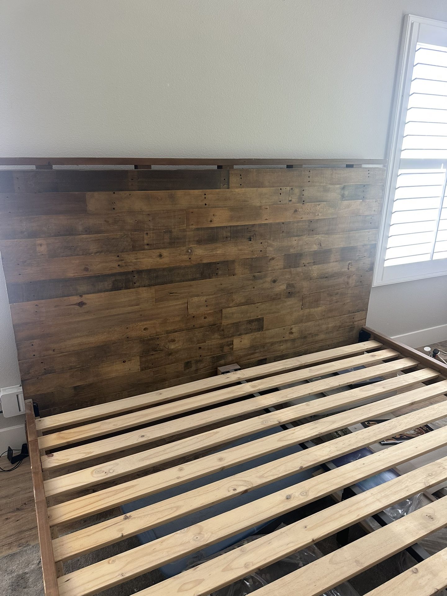 Solid Wood King Bed frame With Matching Night Stands