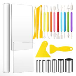 Honoson 24 Pcs Clay Sculpting Tools Kits Polymer Clay Tools DIY Set 