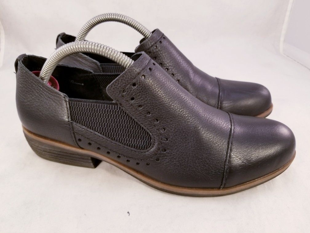 KORKS BY KORK EASE ANKLE BOOTIE SHOES LOAFERS SIZE M BLACK