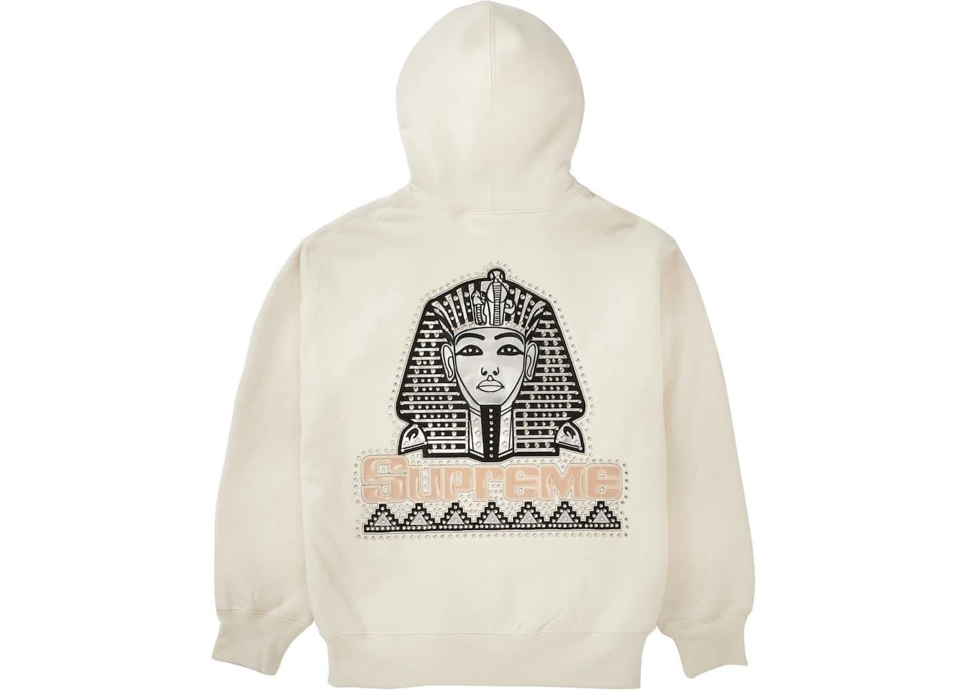 Supreme Pharaoh Studded Hoodie - Natural Color - New No Tags - Size L