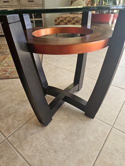 Two Contemp End Tables