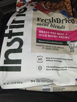 Instinct freez dried raw meals