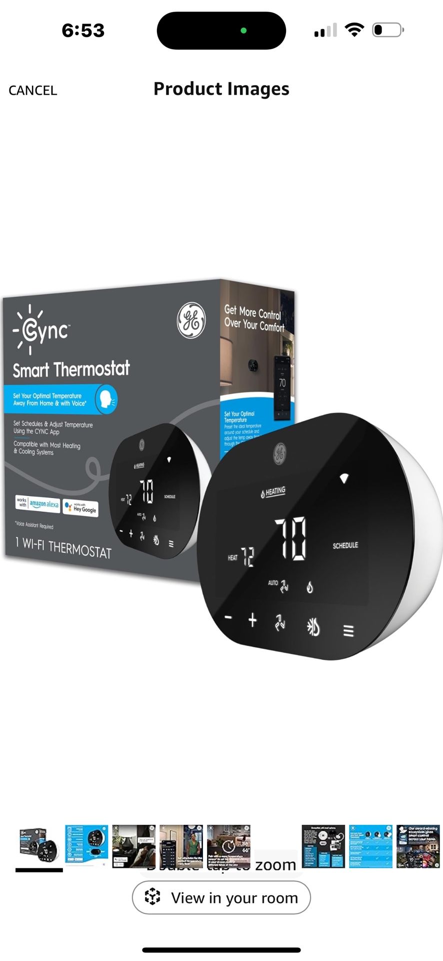 GE Cync Smart Thermostat for Home