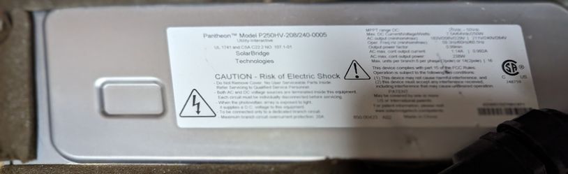 Sunpower Micro Inveter 