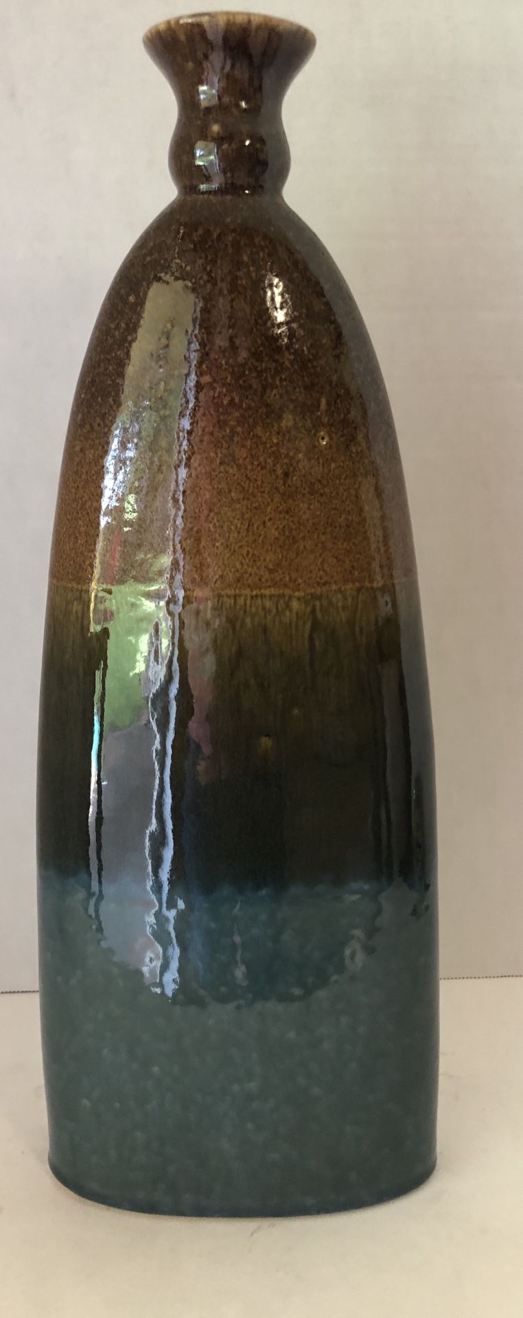 🙋‍♀️ #51 Very Tall Vase Blue and Brown