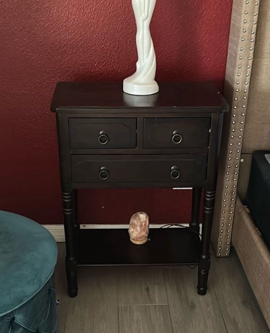 Table with three drawers