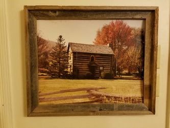 Antique picture and frame