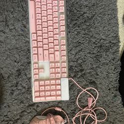 MageGee Keyboard and Mouse, Pink 