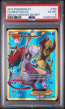Mewtwo Ex #163/162 PSA Grade 6