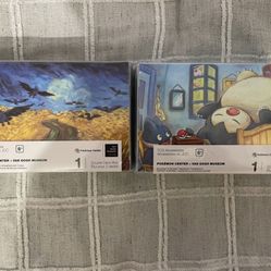 Pokemon Center Van Gogh Museum Snorlax & Corviknight Exclusive Deck Box Lot