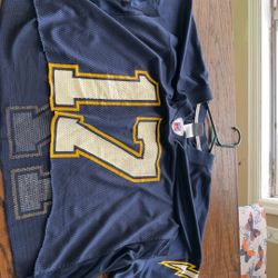 San Diego Chargers #17 Philip Rivers Women’s Cut Navy Blue NFL Jersey – Size XL