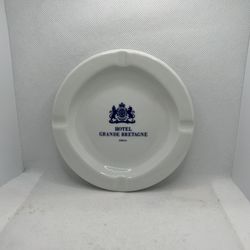 Vintage Hotel Grande Bretagne Athenes Greece Souvenir Porcelain Ashtray - Ionia