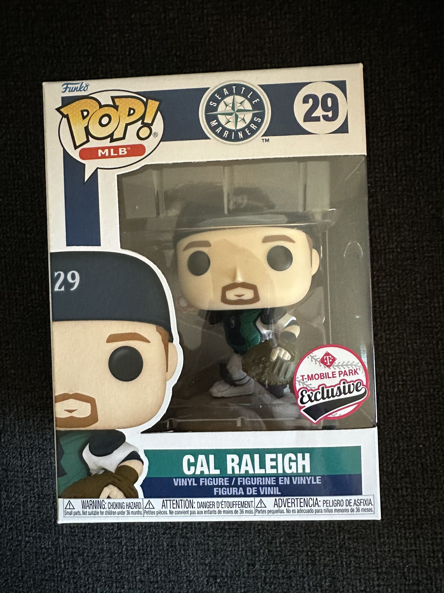 2024 Cal Raleigh Seattle Mariners Funko Pop SGA 5/10/24 #29 T-Mobile Park NEW
