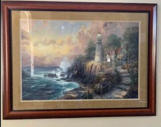 Thomas Kinkade “The Light of Peace” AP Lithograph 24x36 w/ COA