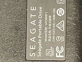 Seagate USB hard drive external drive back drive