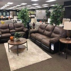 Follett Reclining Living Room Set📌 Sofa&Loveseat&Chair🚛Same Day Delivery💳Financing Options