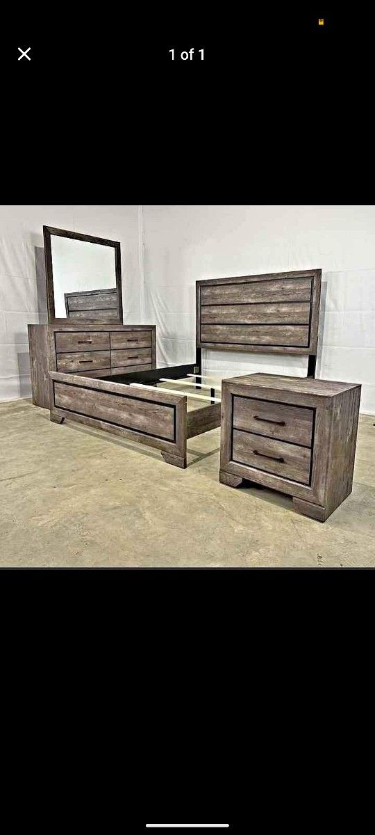 Coaster - Kauffman storage bedroom set with high straight headboard
