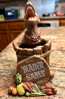 🗿 Trader Sam's 15th Anniversary Laughing Hyena Tiki Mug (New)