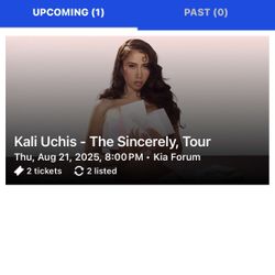 Kali Uchis Tickets August 21st