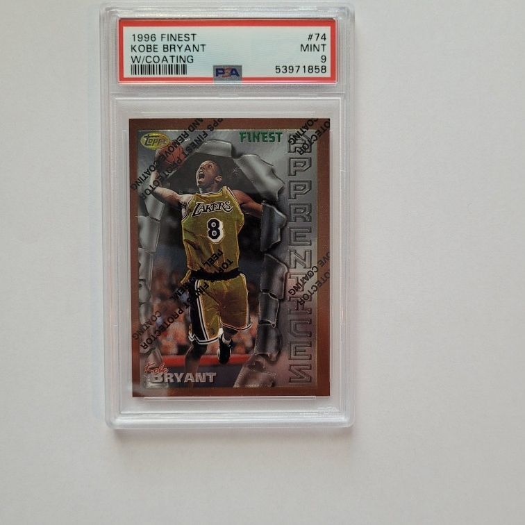 96 topps finest Kobe Bryant 74 W/COATING Kobe Bryant 1996 Topps