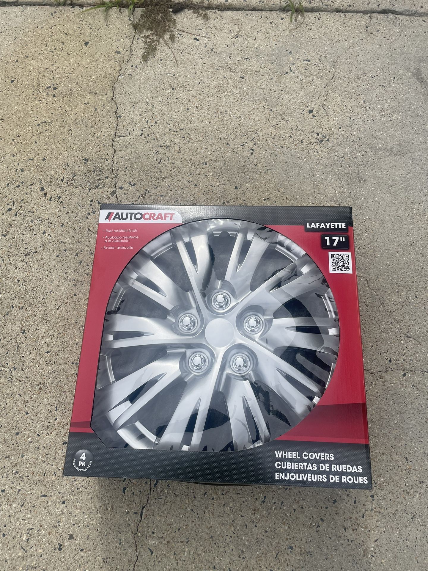 AUTOCRAFT 17IN LAFAYETTE 5 LUG WHEEL COVERS 4PK