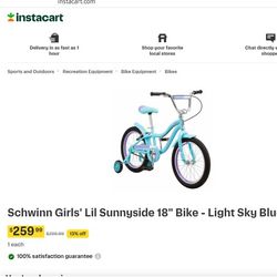 Sunnyside Girls Kids Bike. Bicicleta Para Niña.