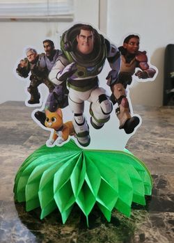 7pcs Buzz Lightyear Party Honeycomb Centerpiece Table Decorations