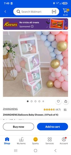 Baby Shower Balloon Boxes 4-Pack
