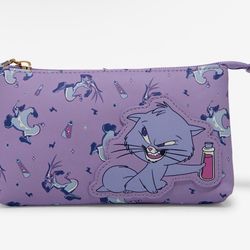 Disney The Emperor's New Groove Cat Yzma Allover Print Cosmetic Bag NWT