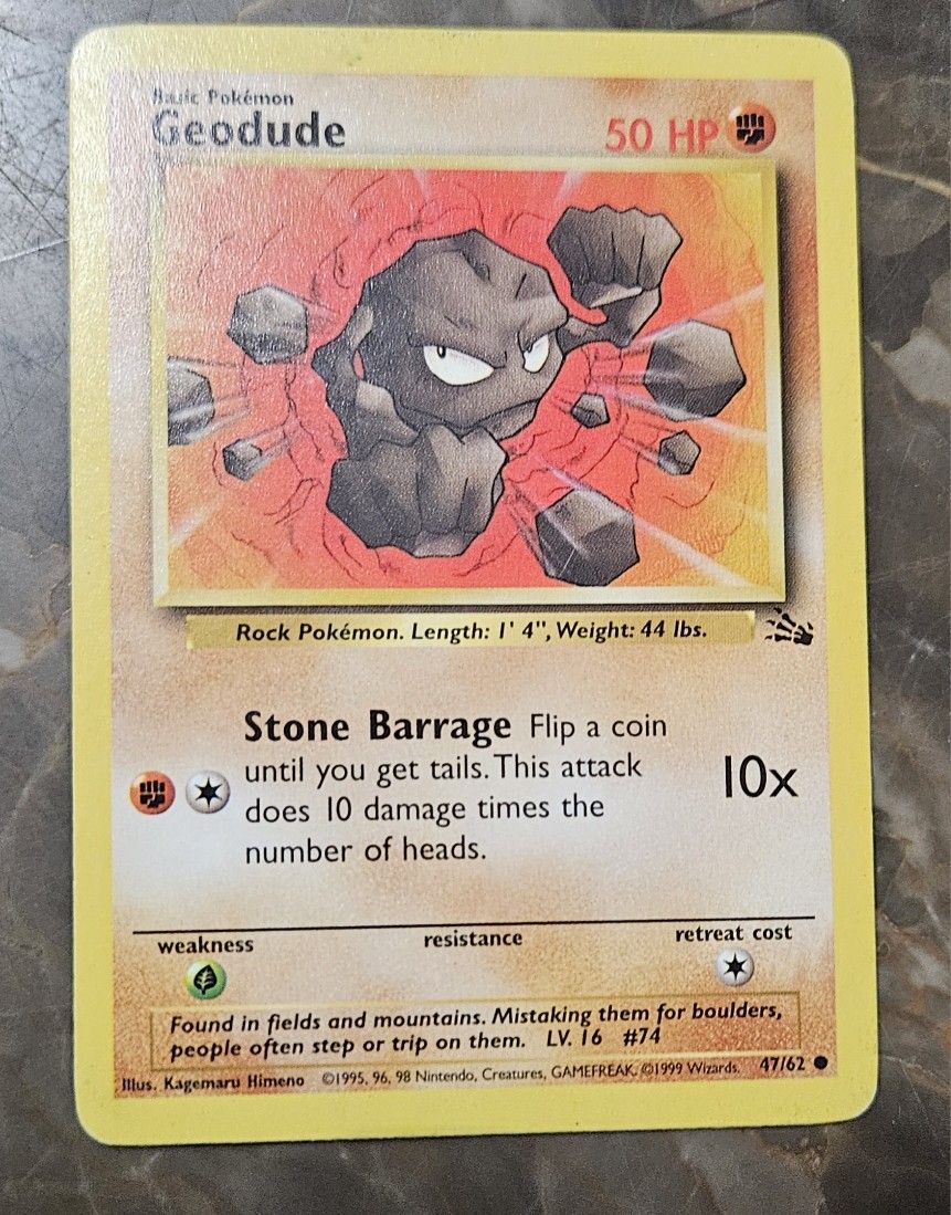 Pokemon Fossil Set Geodude