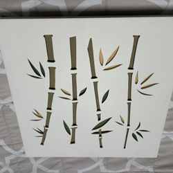 Bamboo Framed 2 Dimensional Unique Art Picture Home Decor Interior Design 