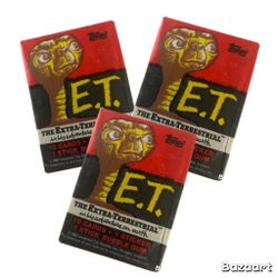 3 Packs 1982 VINTAGE TOPPS E.T. THE EXTRA TERRESTRIAL 30 CARDs 3 STICKERs