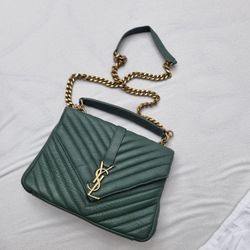 Vintage YSL Leather Bag Yves Saint Laurent