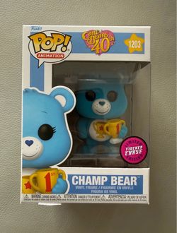 Funko Pop! Care Bears - True Heart Bear #1203 Chase / Flocked