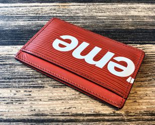 Supreme X Louis Vuitton Epi Wallet RED