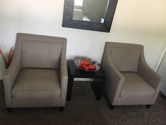 Studded Accent Chairs - SET