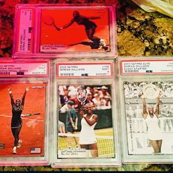 LOT OF 4- PSA 9 SERENA WILLIAMS 2003 NETPRO RC TENNIS CARDS