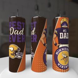 Minnesota Vikings Football Dad Tumbler