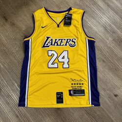 **BID** Nike Dryfit - LA Lakers Jersey - #24 Kobe Bryant - Black Mamba Retirement Edition - Large - New