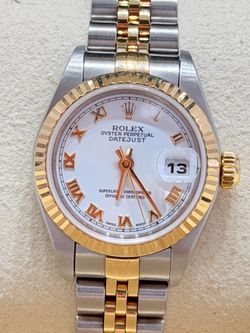 2001 Rolex Ladies26mmDateJust White Roman Dial  Model 79173