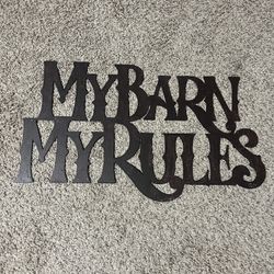 Metal Laser Cut Sign