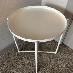 Ikea Gladom Side Table White 